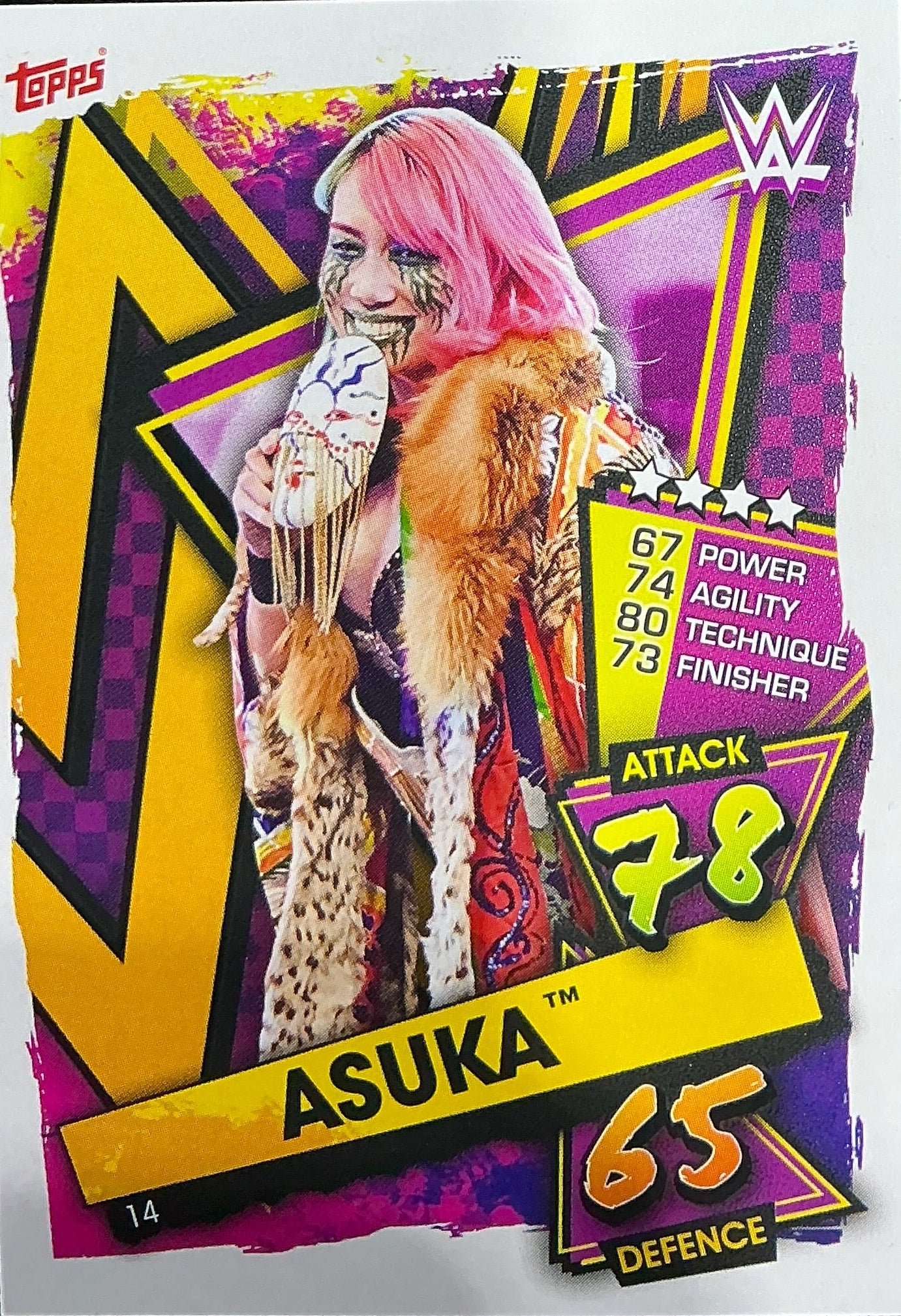 Topps Asuka Slam Attax Trading Card - Image 2